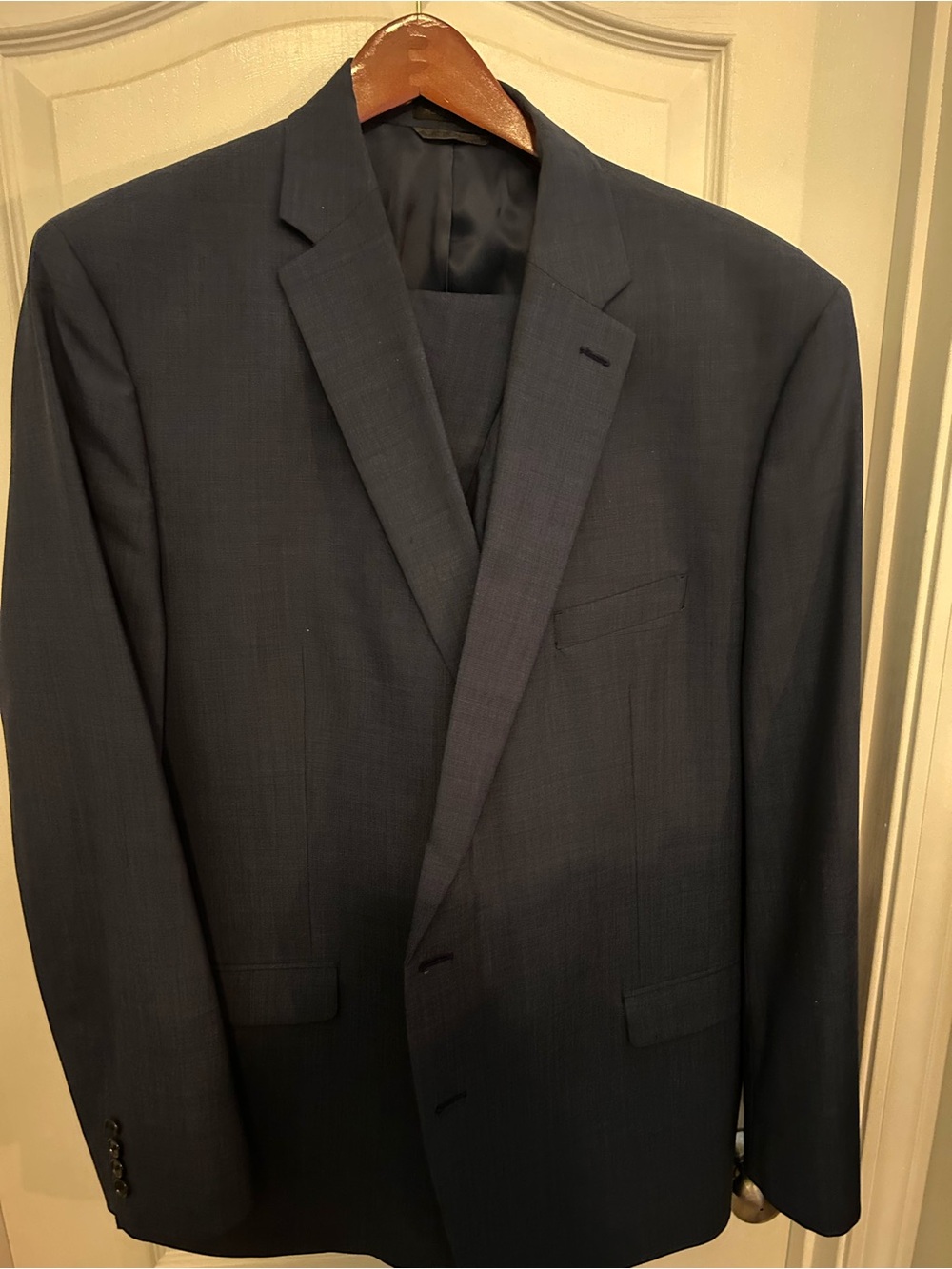 Ralph Lauren Dark Navy Two-Button Wool Suit Jacket